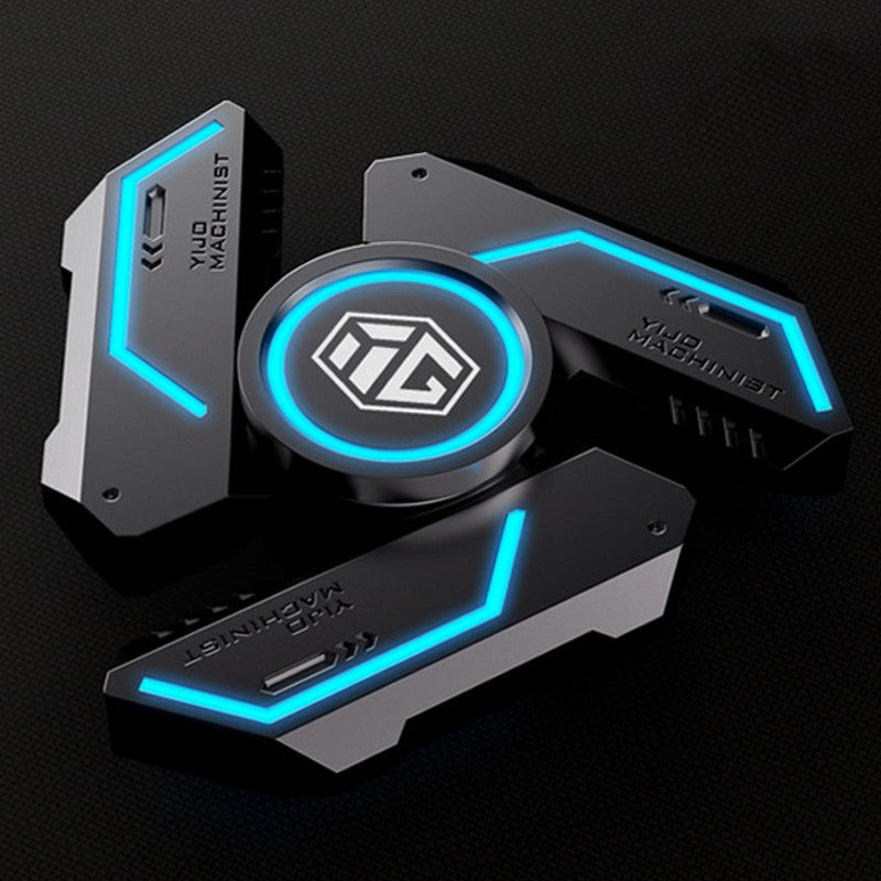 Colorful LED Spinning Metal Top Toy