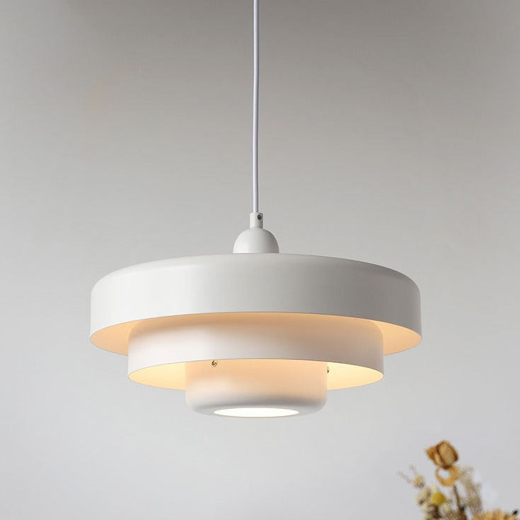 Modern Glass Tiered Pendant Light