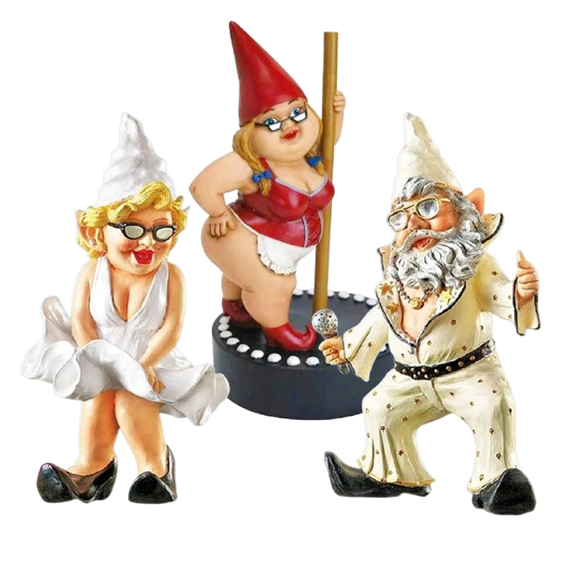 Colorful Mini Garden Gnome Figurine Decoration
