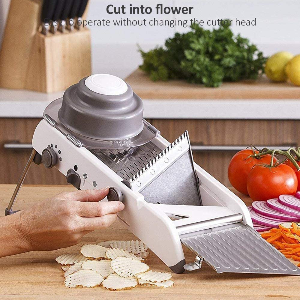 Premium Adjustable Stainless Steel Vegetable Slicer