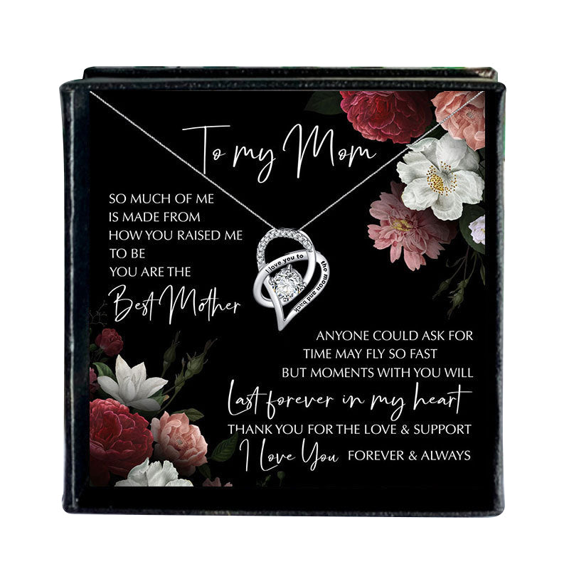 Lovely Mom Heart Pendant Necklace