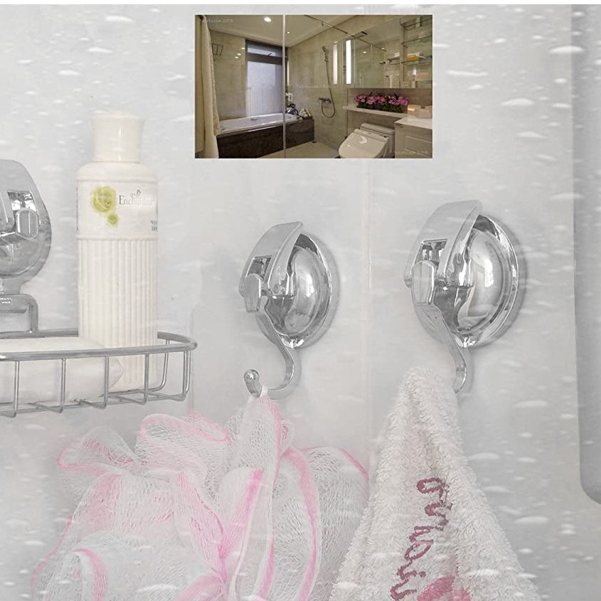 Strong 2-Pack Suction Cup Wall Hooks