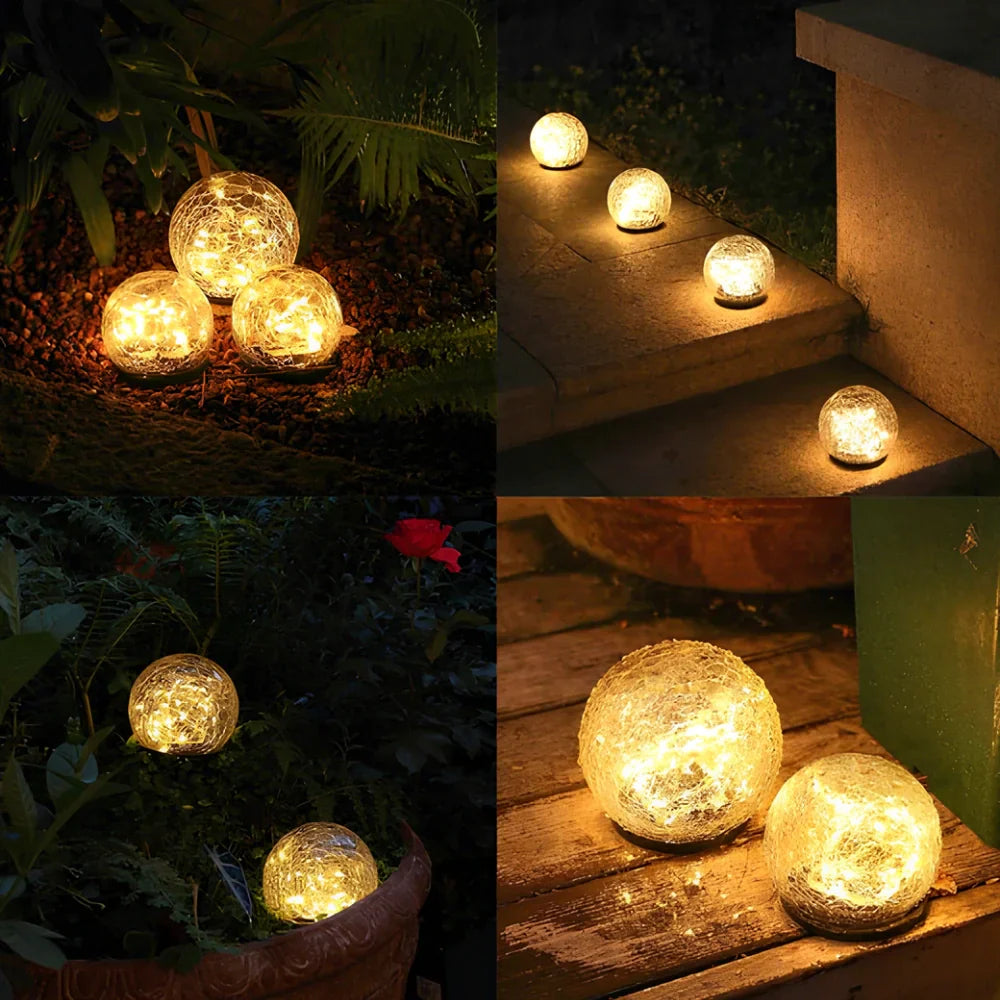 Outdoor Solar Powered Globe Lamp