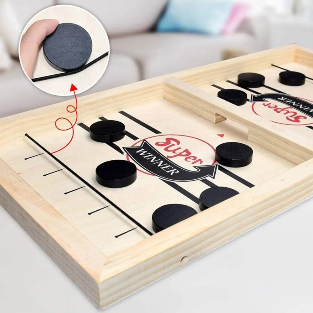 Fun Fast Sling Puck Hockey Game for Family