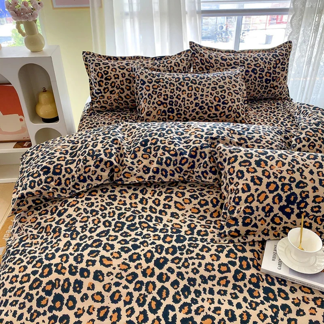 Premium Leopard Pattern Bedding Cover