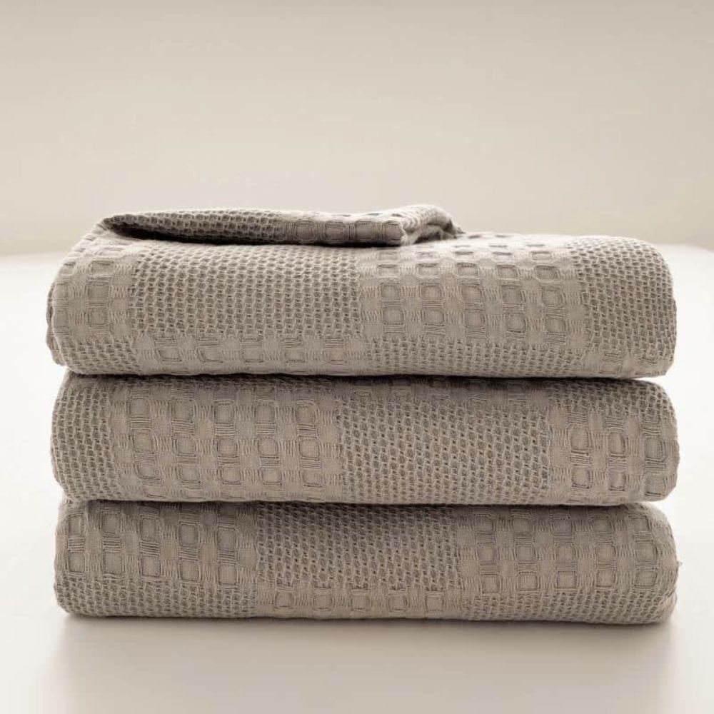 Soft Organic Waffle Weave Blanket