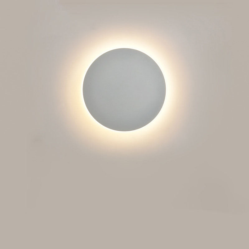 Round LED Wall Light for Bedroom and Hallway