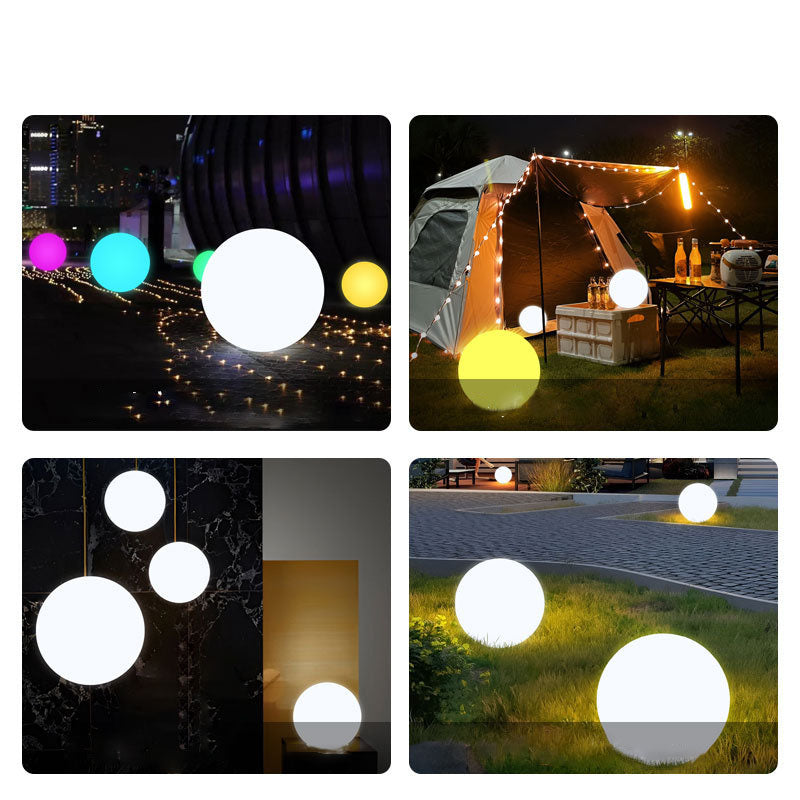 Glowing LED Orb Table Lamp