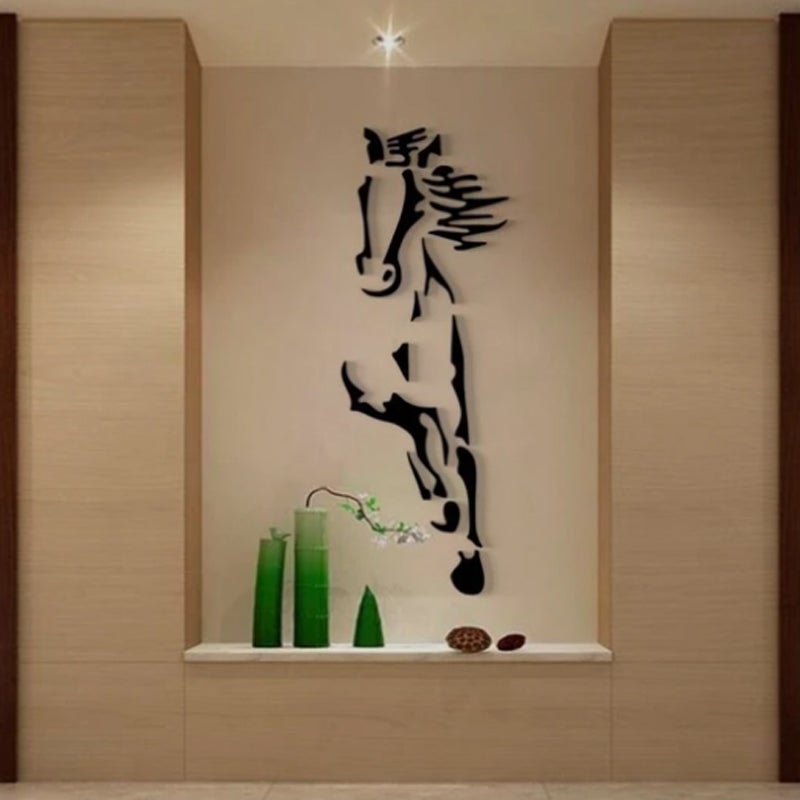 Stunning 3D Horse Wall Art Mirror Decal