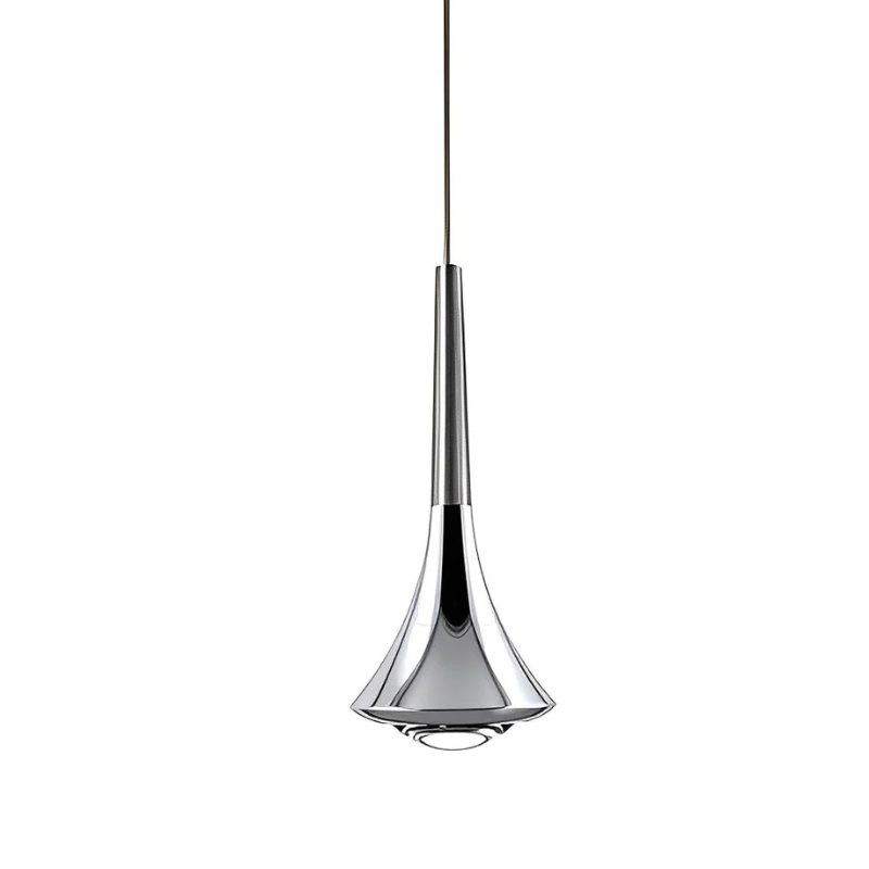 Sleek Metal Drop Pendant Light