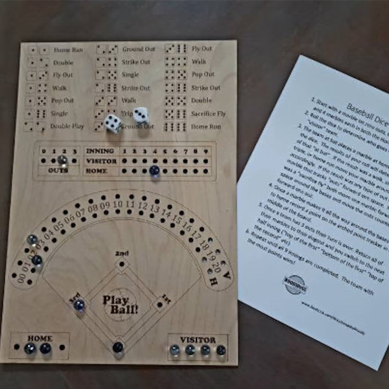 Fun Baseball Strategy Board Game