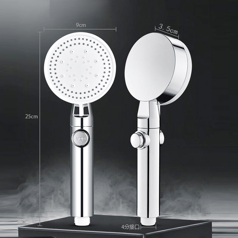 Powerful 3-Setting Shower Head with Massage Jets