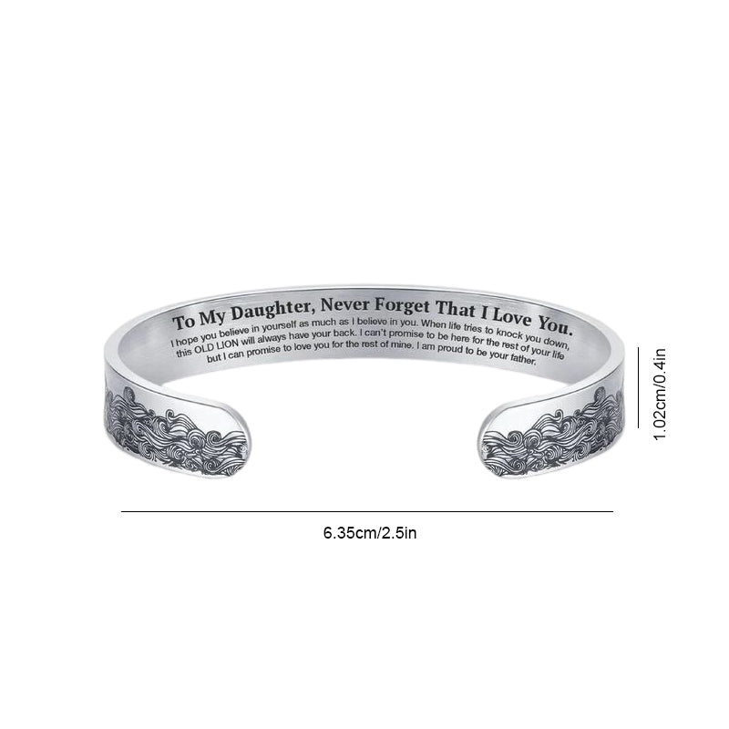 Heartfelt Dad To Daughter Love Bracelet