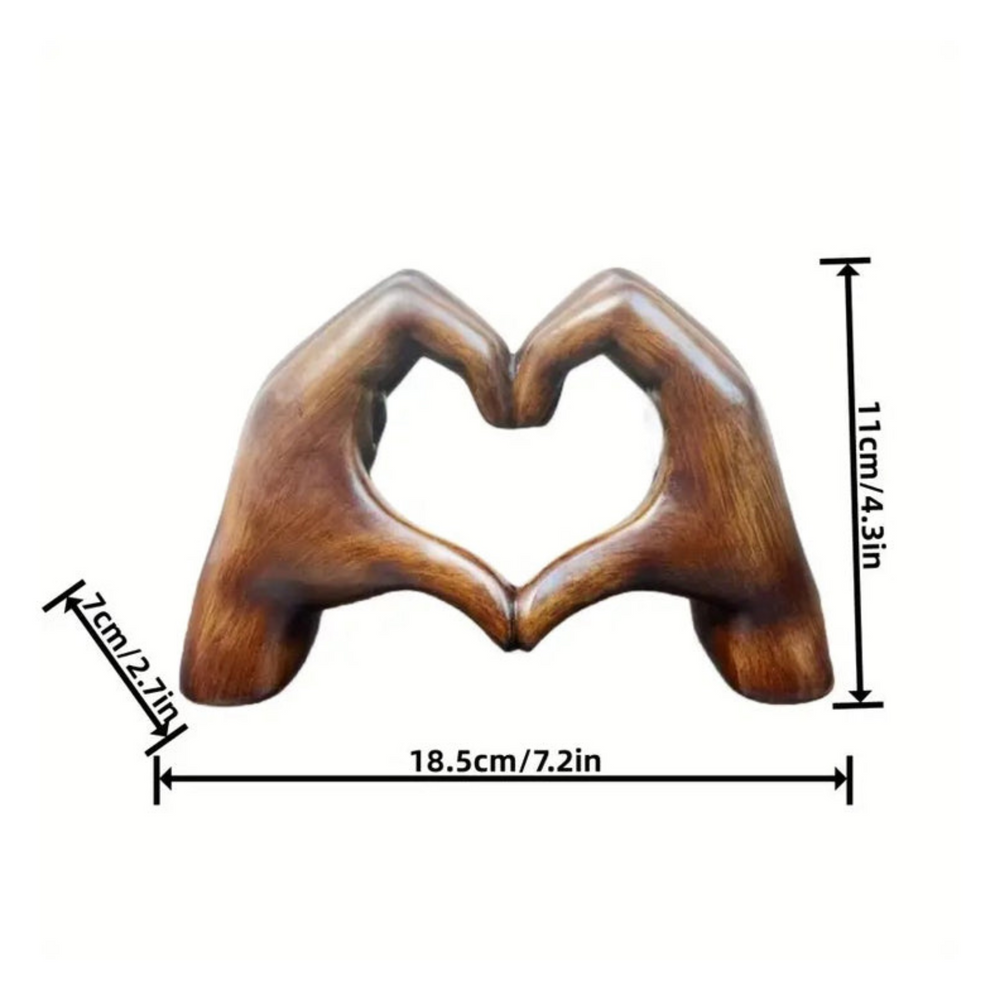 Natural Oak Wooden Heart Decoration