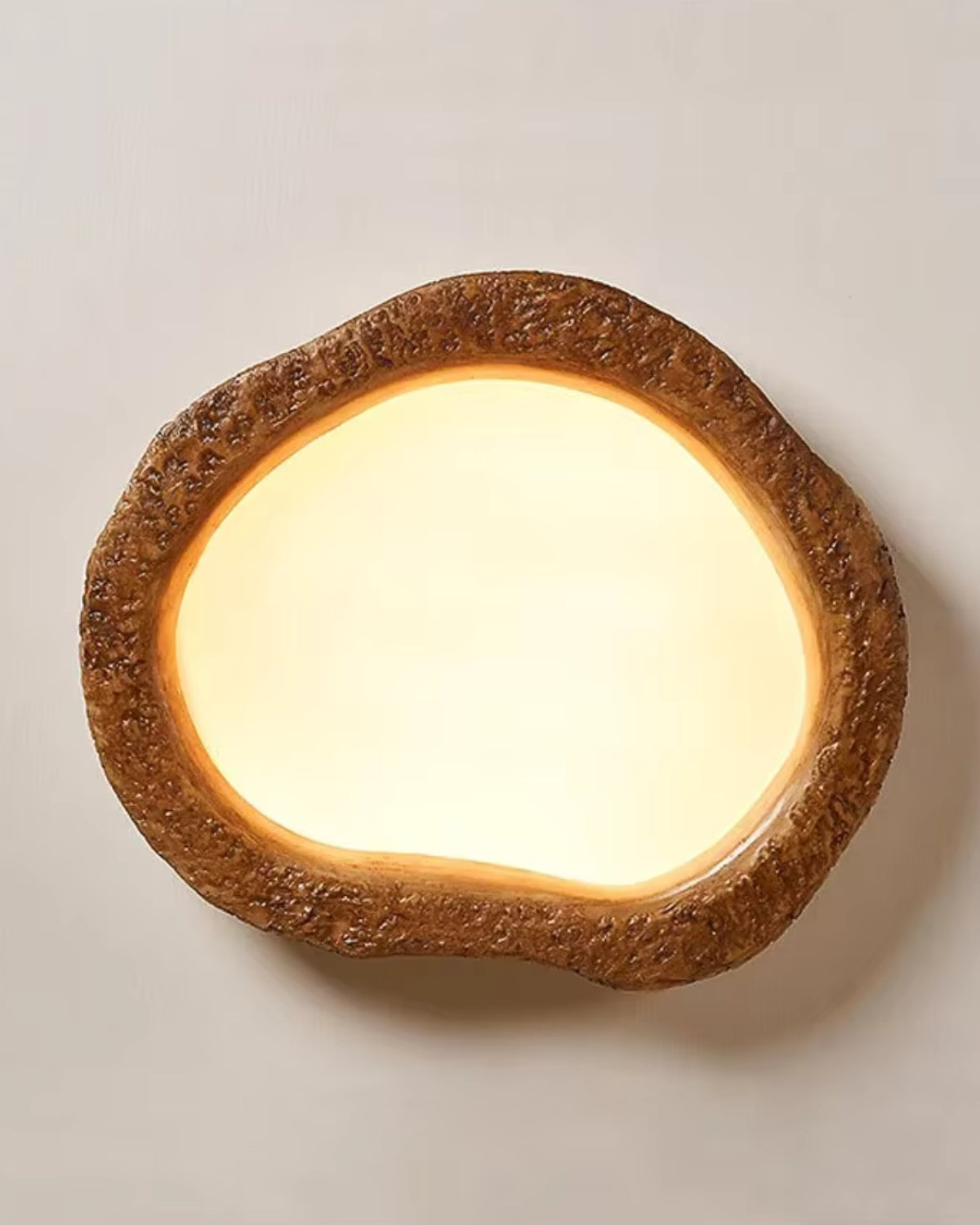 Rustic Wooden Round Ceiling Light
