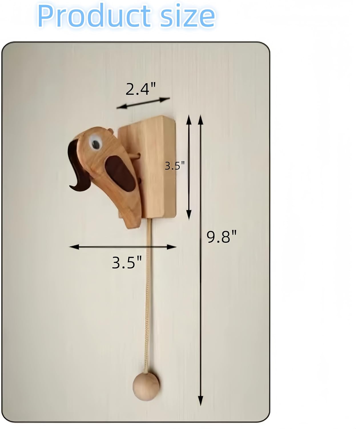 Unique Wooden Bird Door Knocker