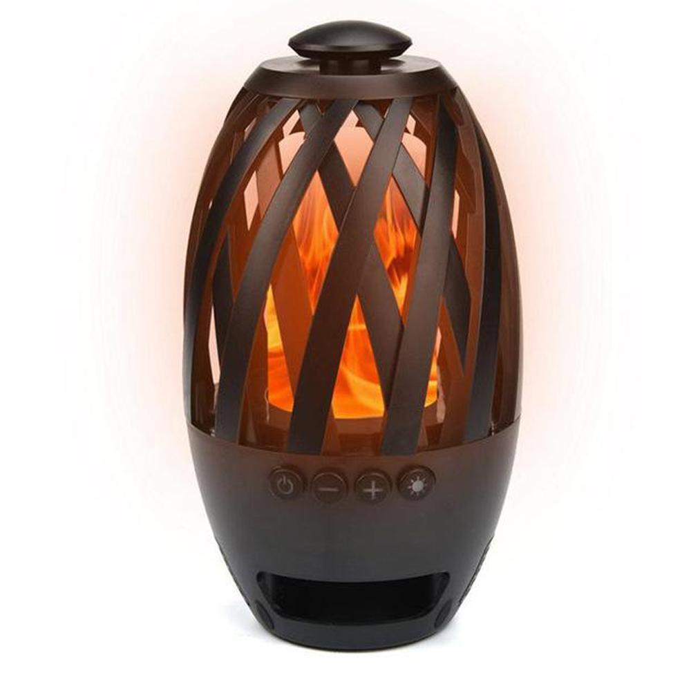 Compact LED Bluetooth Speaker with Warm Glow Effect