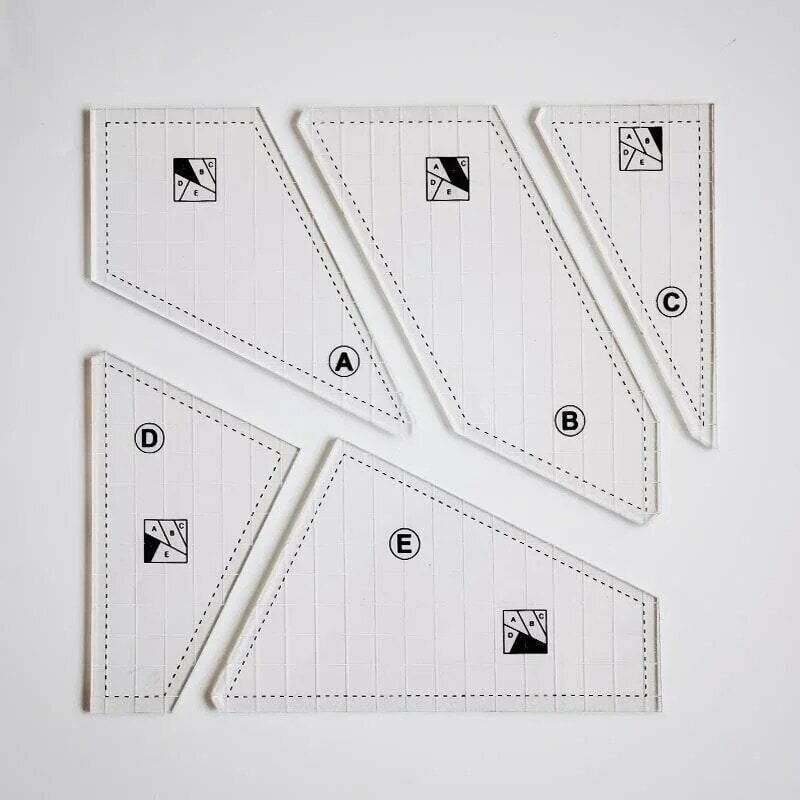 Easy Sewing Cutting Mat Template Set