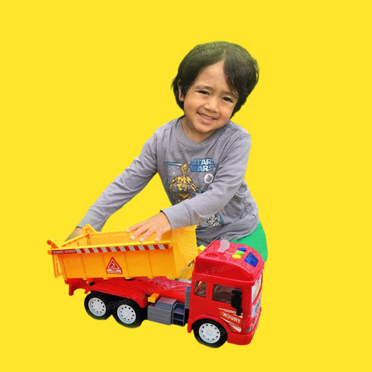 Tough Toy Dump Truck with Lights and Sounds
