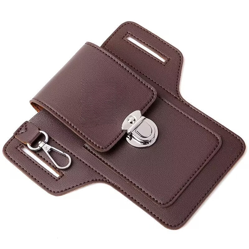 Faux Leather Phone Wallet Belt Bag