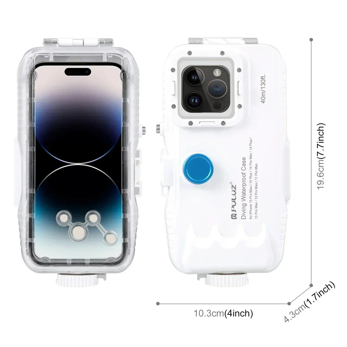 Heavy Duty 40M Waterproof iPhone Phone Case