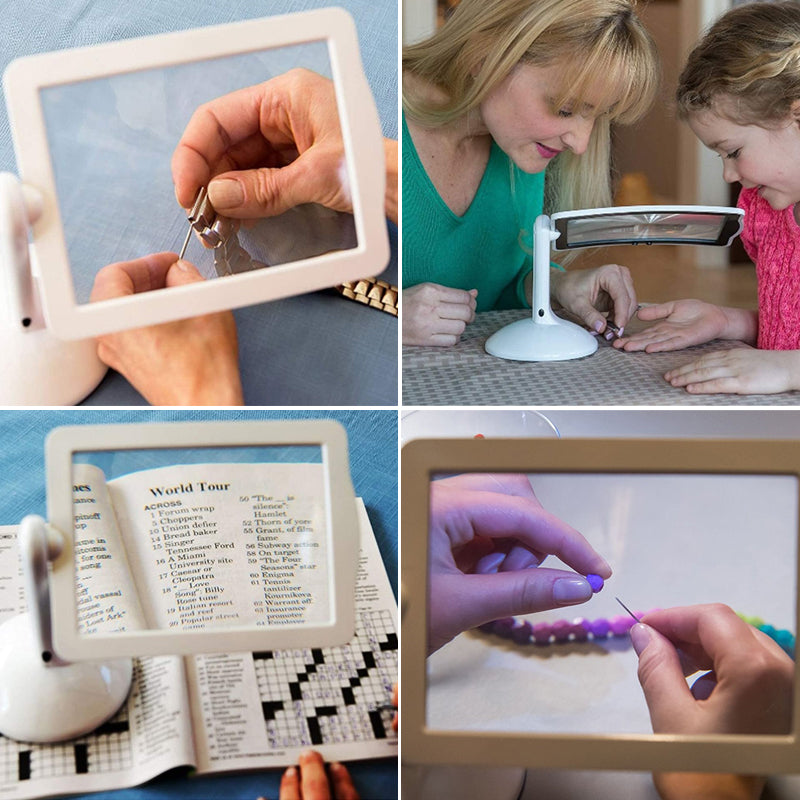 Compact LED Magnifying Desk Lamp