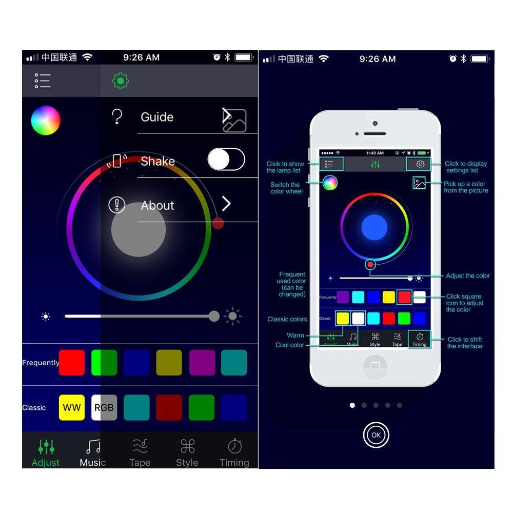 Colorful 5-in-1 RGB LED Car Interior Lighting Kit