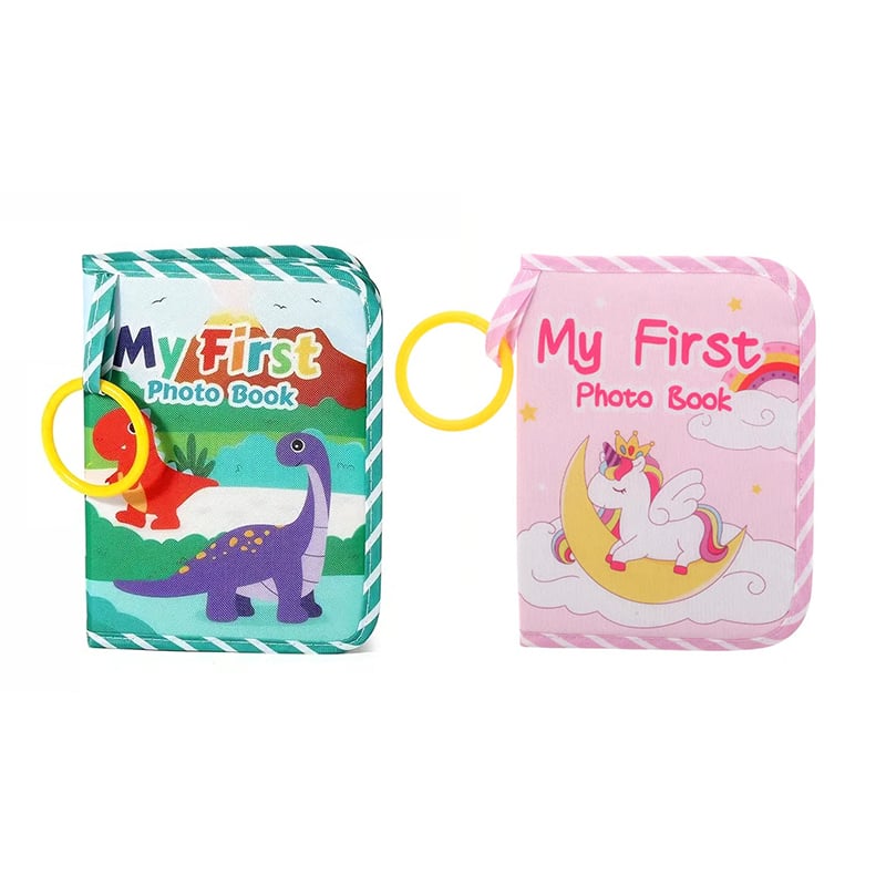 Baby First Photo Album with Shatterproof Mirror