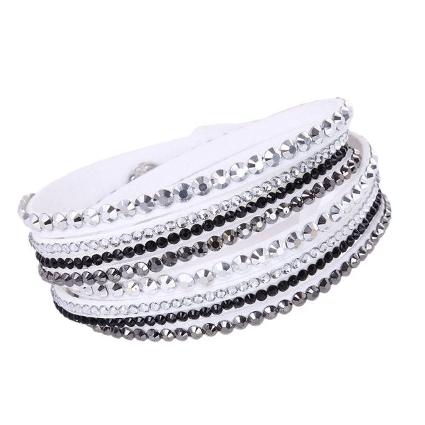 Sparkling Women's Rhinestone Layered Bracelet Jewelry