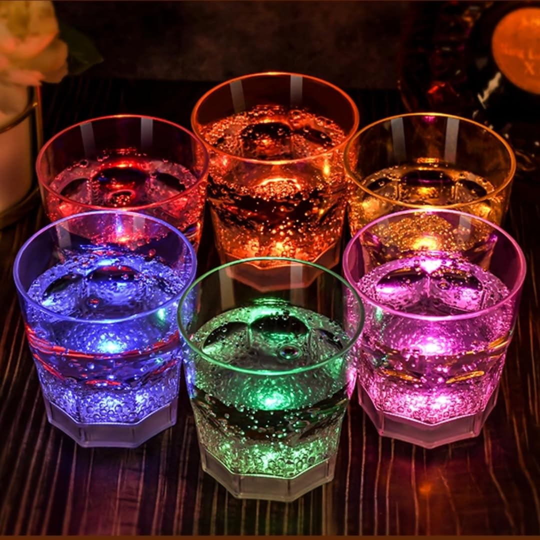 Colorful LED Wine Glasses | 6 Color Light Up Cups