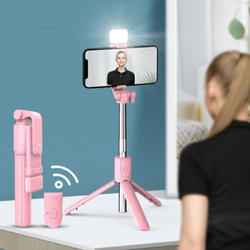 Compact 6-in-1 Wireless Bluetooth Selfie Rod