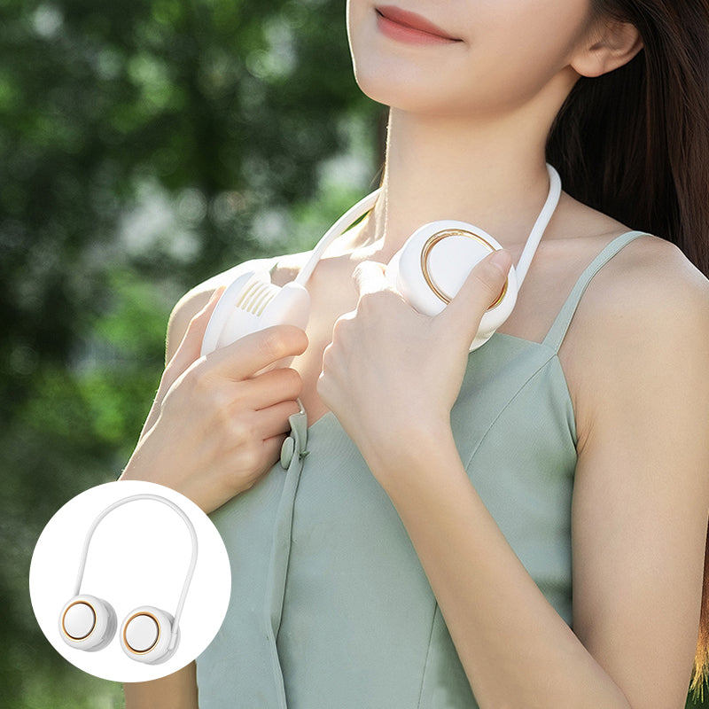 Compact Rechargeable Mini Neck Fan