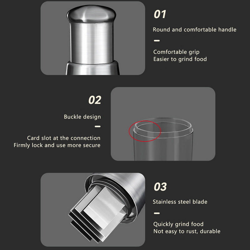 Compact Manual Kitchen Food Chopper Cutter