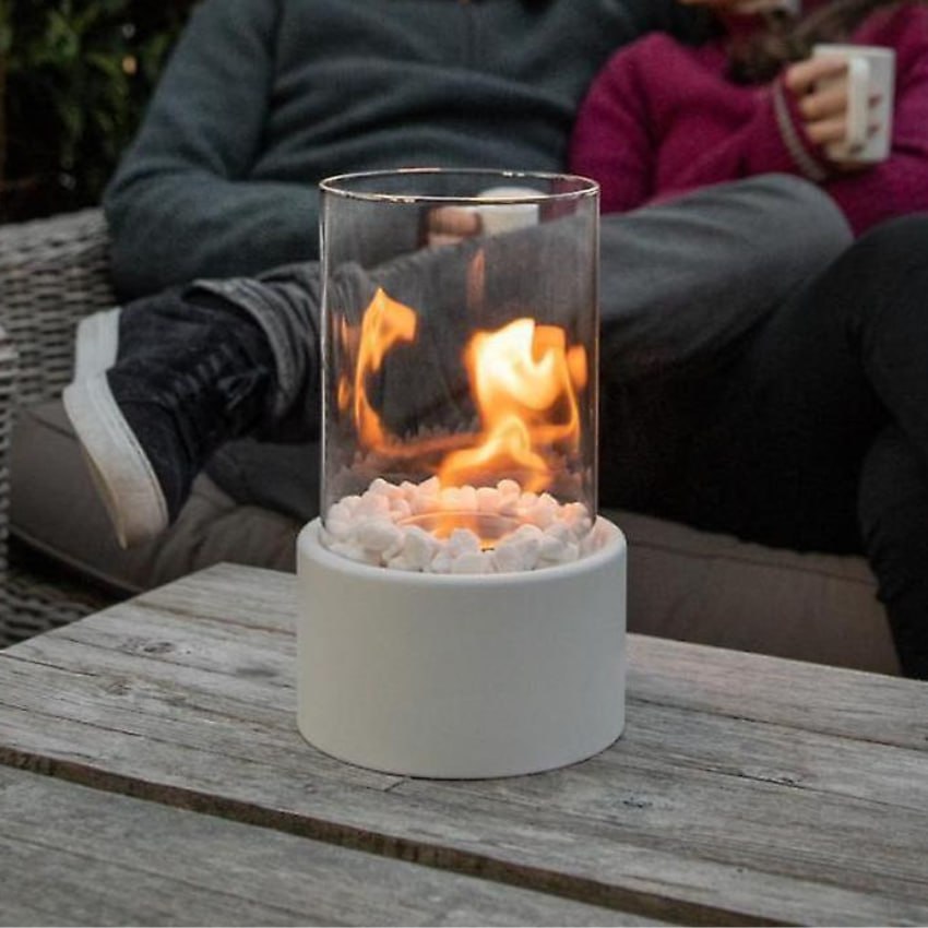 Clean Burning Glass Tabletop Bio Ethanol Fireplace