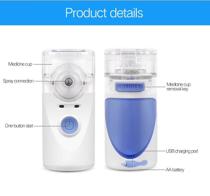Portable Compact Mesh Nebulizer for Kids and Adults