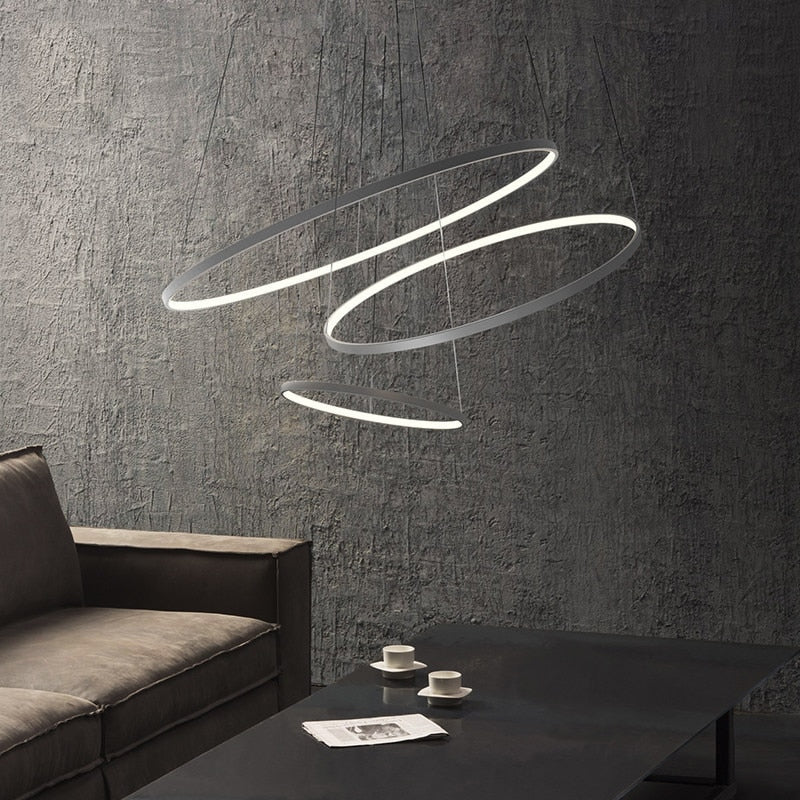 Circular Crystal Pendant Light