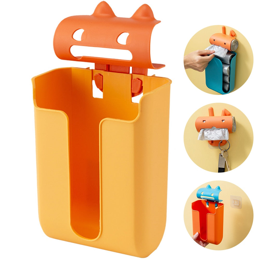 Compact Trash Bag Holder Organizer Rack