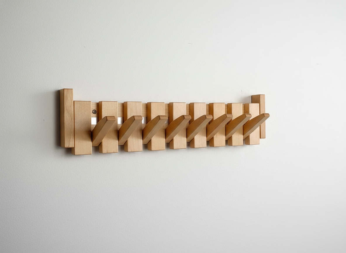Stylish Wood Entryway Coat Hook