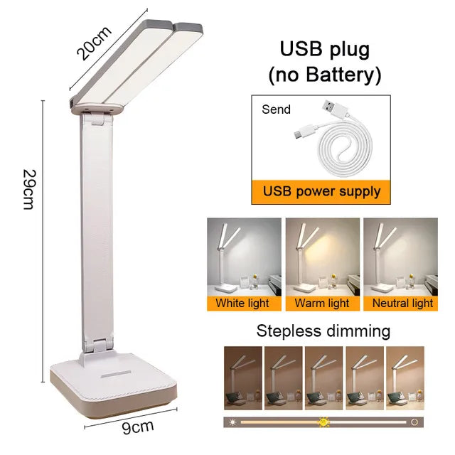 Adjustable Bright LED Table Lamp