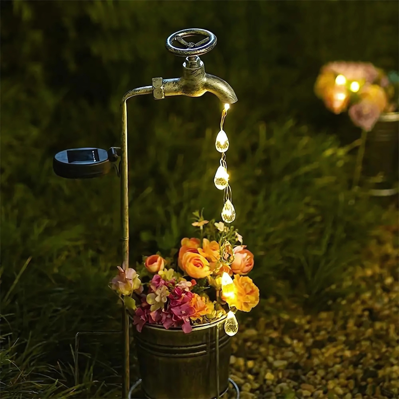 Colorful Water Fountain Lamp - Yeezlab