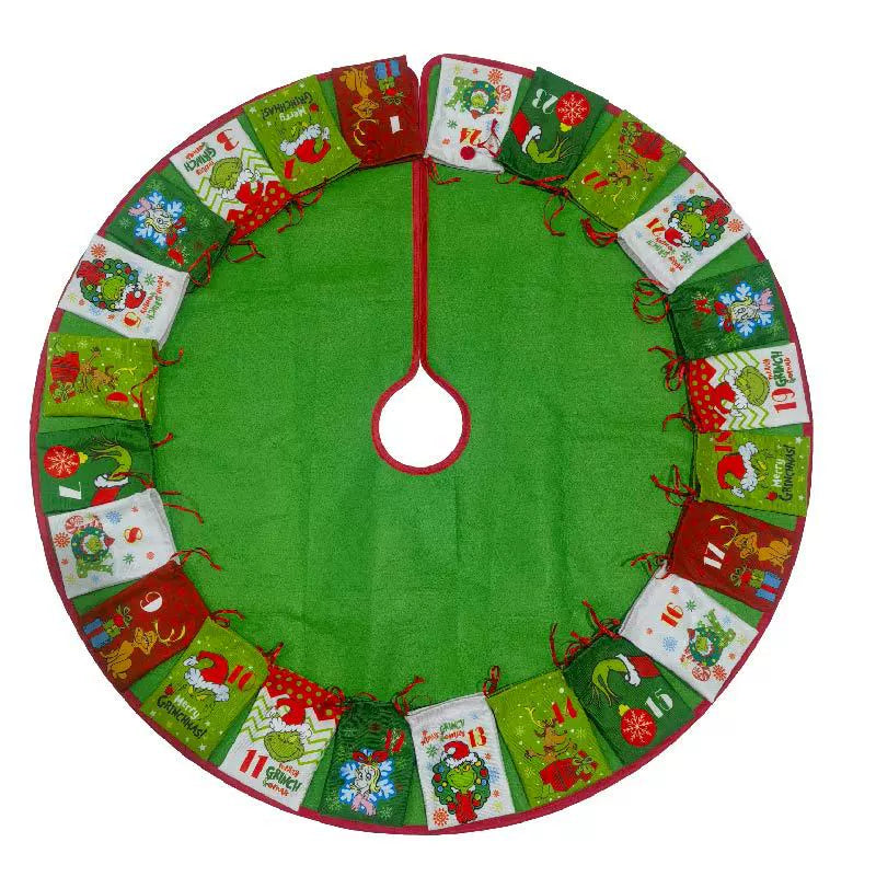 Fun Holiday Tree Skirt Countdown Gift Bag