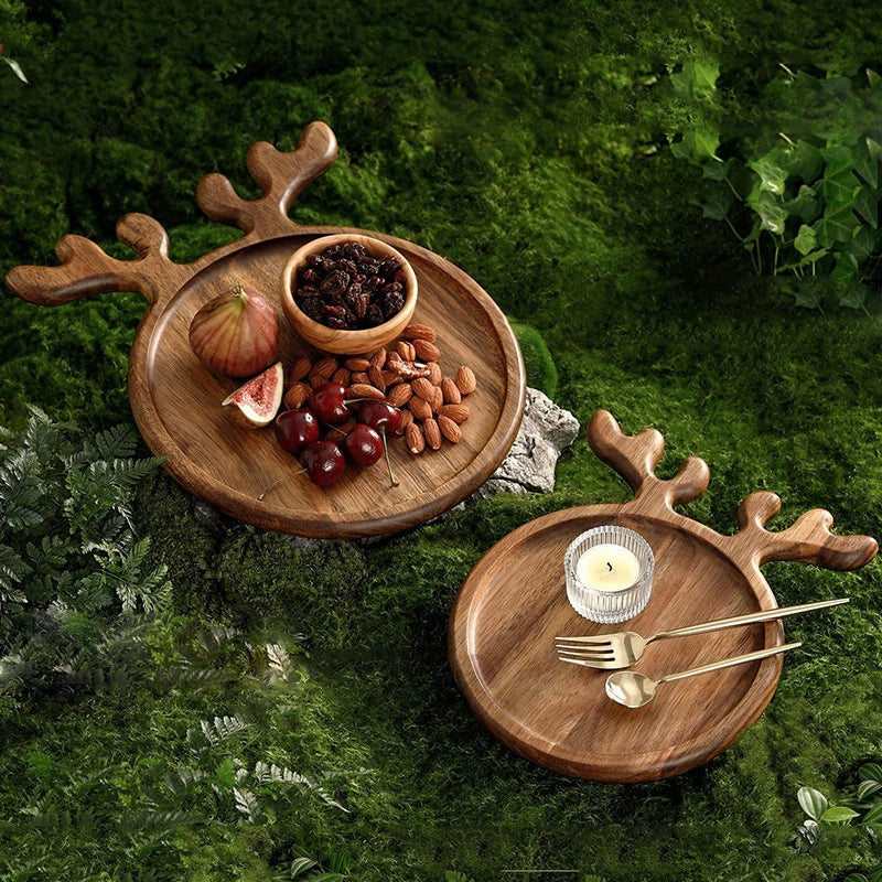 Rustic Wooden Holiday Serving Platter