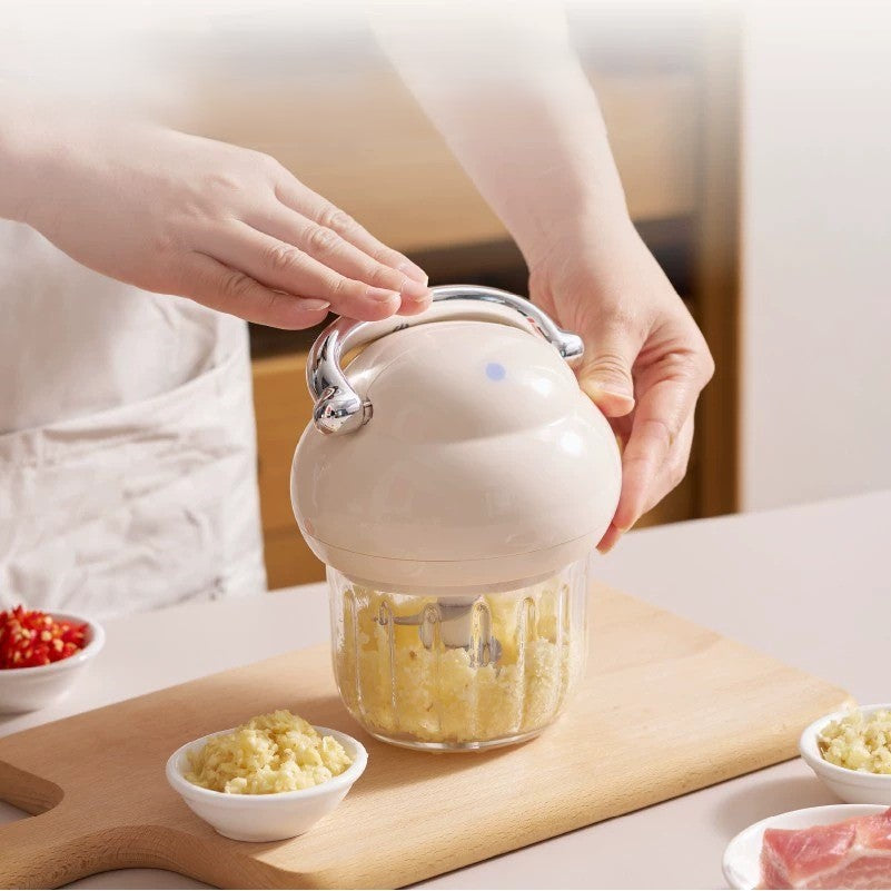 Compact Portable Electric Garlic Crusher
