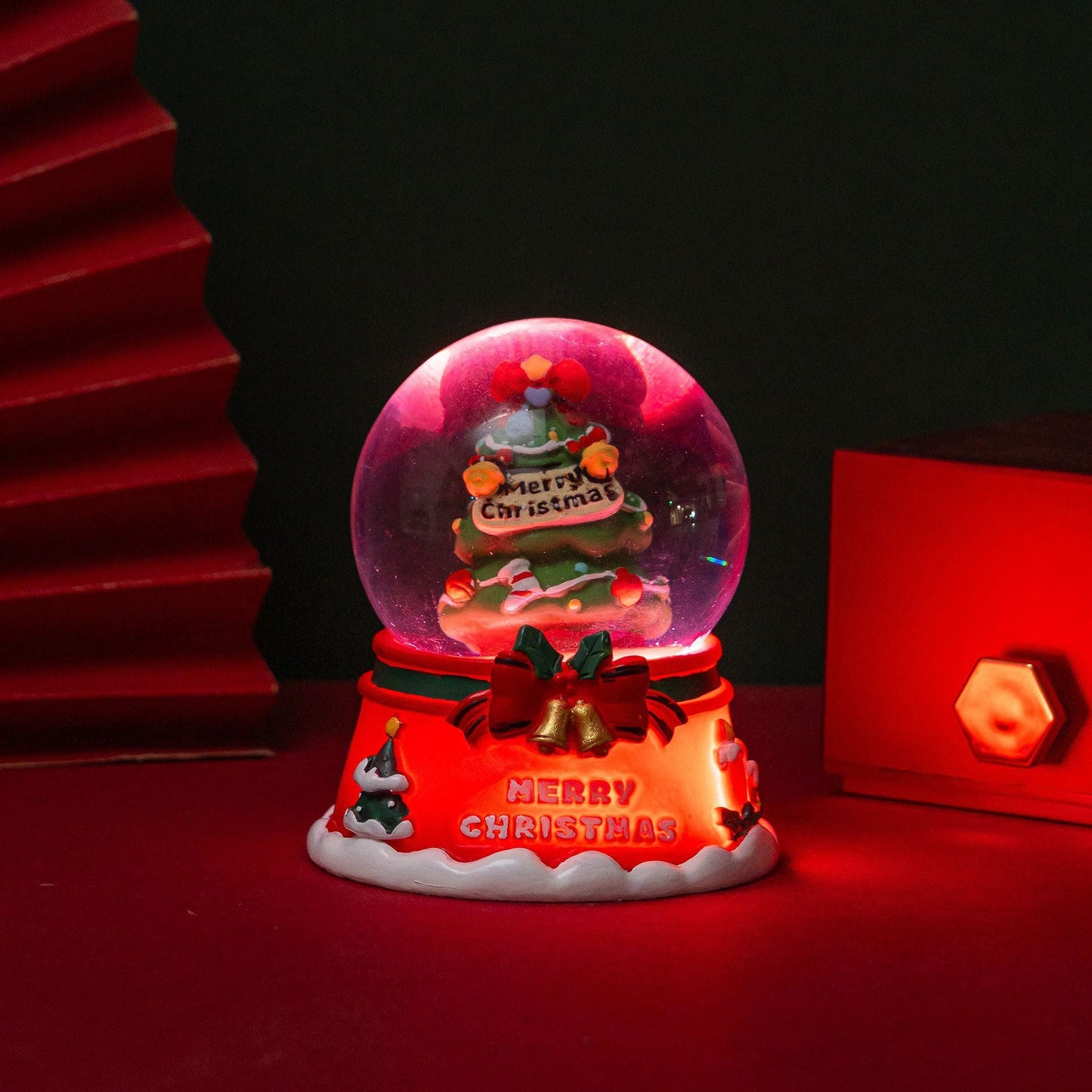 Sparkling Snowman Glass Ball Christmas Decoration