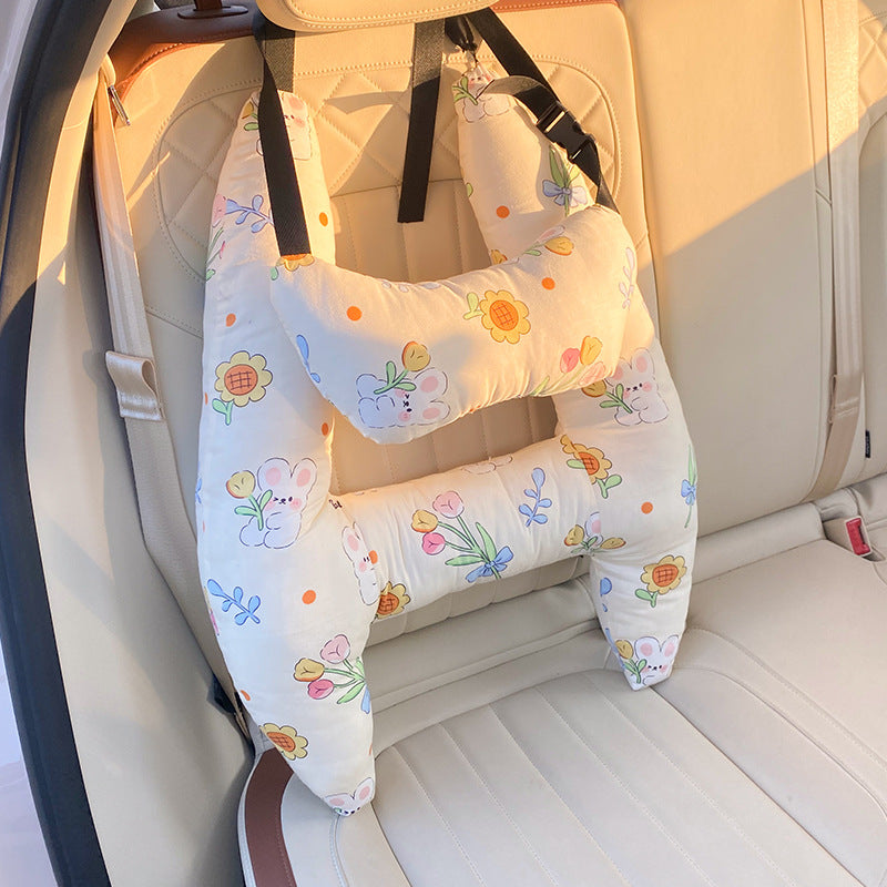Cozy Car Headrest Pillow for Kids and Adults