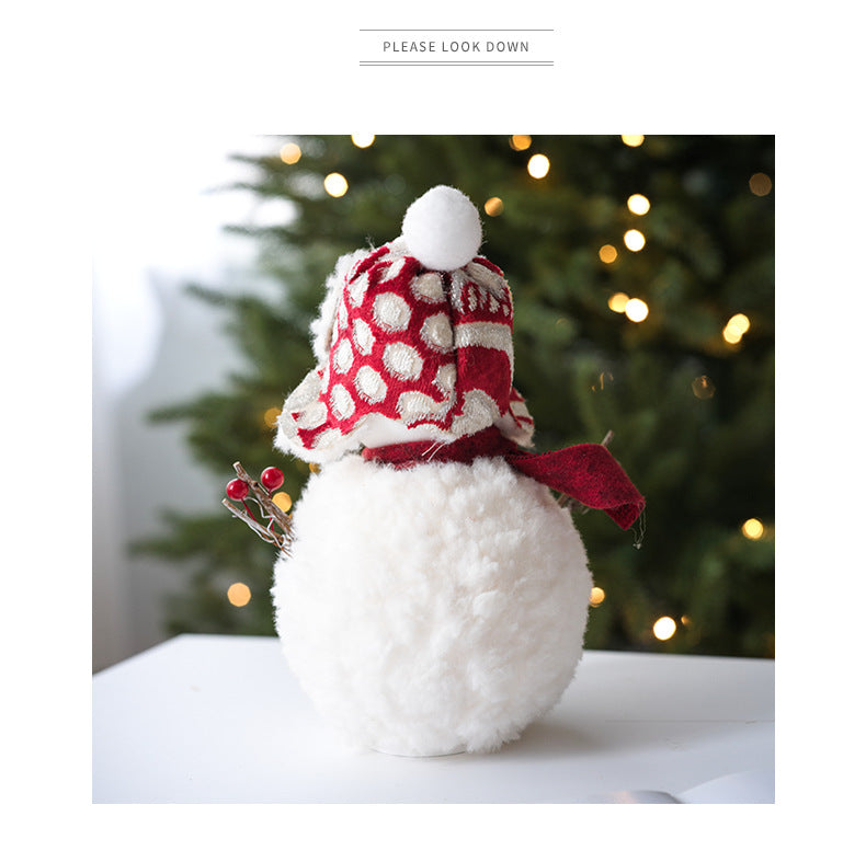 Soft Christmas Snowman Figurine Decoration