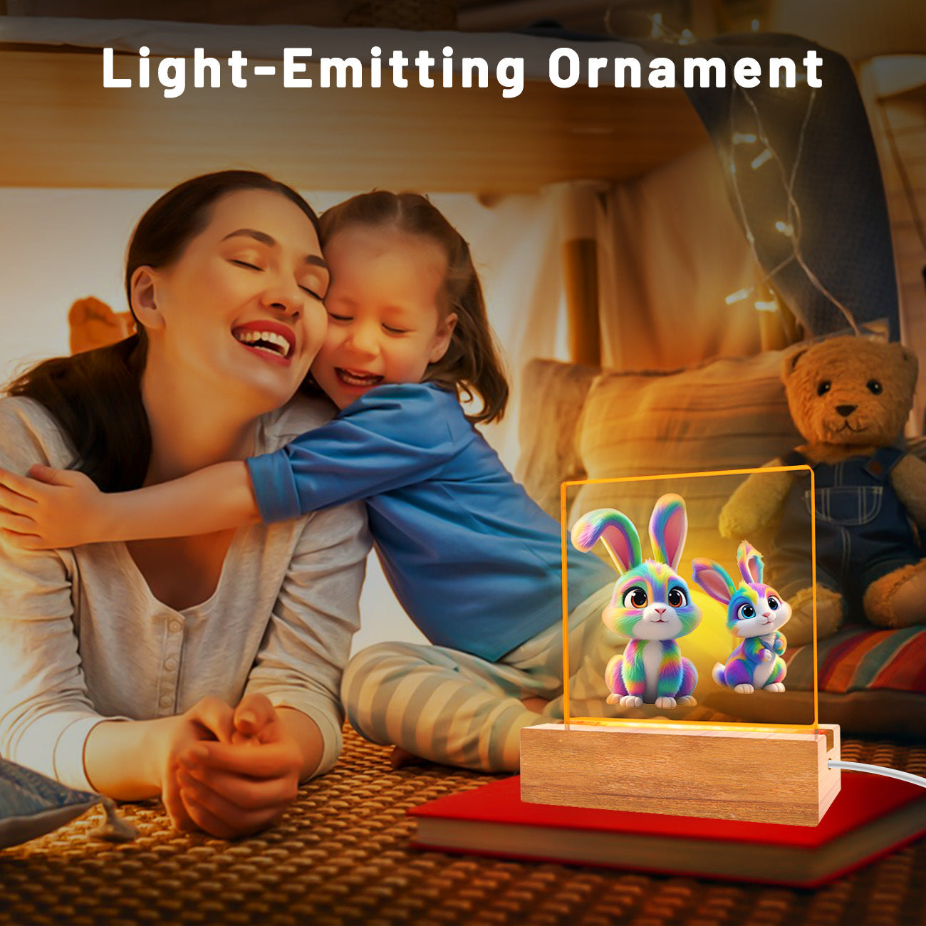 Colorful LED Nightlight Fun Kids USB Desk Lamp