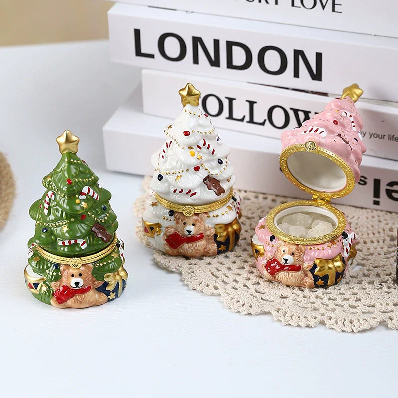 Fun Porcelain Bear Christmas Decor