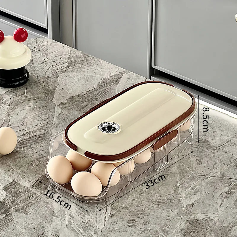 Clear Stackable Refrigerator Egg Tray