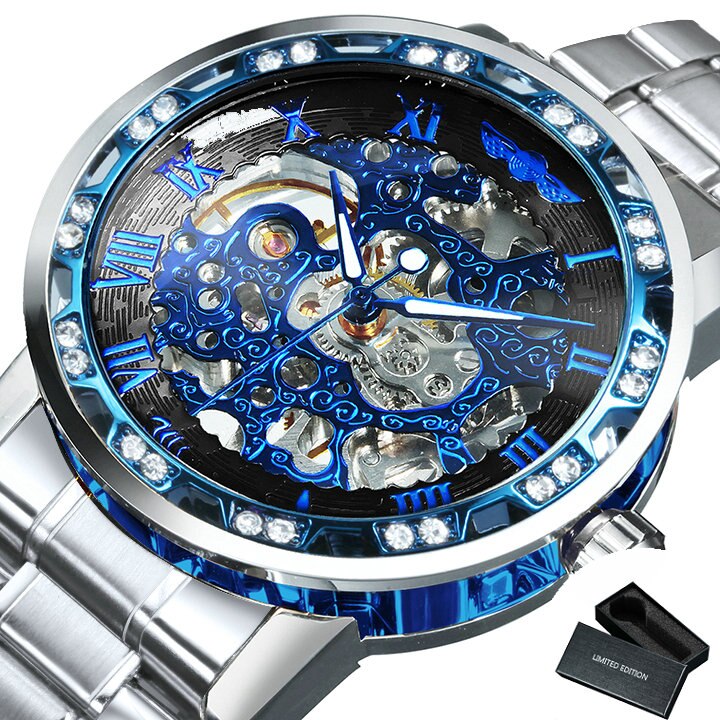 Bold Automatic Skeleton Mens Watch